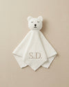 Personalised cuddle toy white bear comforter blanket with name - Eli&Eli Dubai
