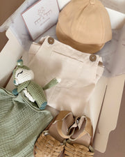 Personalised first birthday gift hamper Green Fox - view 2 | Eli&Eli