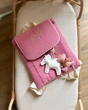 Personalised handmade muslin kids bag - view 2 | Eli&Eli