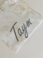 Hooded muslin poncho in vanilla shades tie dye - view 12 | Eli&Eli