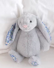 Personalised keepsake plush bunny in grey - view 2 | Eli&Eli