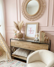 Personalised name embroidery wall art in blush - view 6 | Eli&Eli