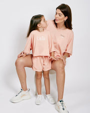 Kids street set in peach pink - view 11 | Eli&Eli