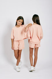 Kids street set in peach pink - view 12 | Eli&Eli