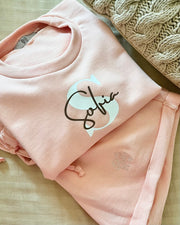 Toddler and Kids Personalised Street Set - Peach Pink (2 Pieces) - view 19 | Eli&Eli