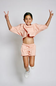 Kids street set in peach pink - view 7 | Eli&Eli