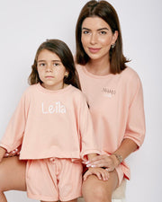 Kids street set in peach pink - view 9 | Eli&Eli