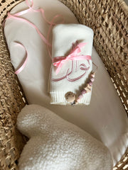 Baby Knitted Blanket Off White - Personalised Name - view 12 | Eli&Eli