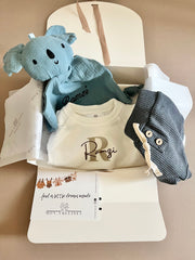 Personalised koala comforter blanket in blue - view 2 | Eli&Eli
