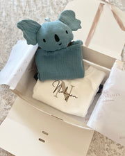 Personalised koala comforter blanket in blue - view 4 | Eli&Eli