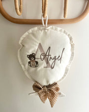 Personalised muslin baby gift hamper in sage and ivory - view 9 | Eli&Eli