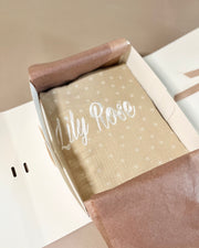 Personalised cotton muslin baby swaddle blanket, selection of colours - view 6 | Eli&Eli