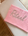 Personalised cotton muslin baby swaddle blanket - view 6 | Eli&Eli