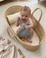 Personalised muslin toy comforter in blue pastel - view 2 | Eli&Eli
