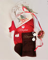 Personalised red Santa baby boy romper Christmas gift set - Eli&Eli Dubai
