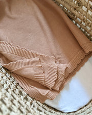Summer knitted baby blanket bronze cinnamon - view 5 | Eli&Eli