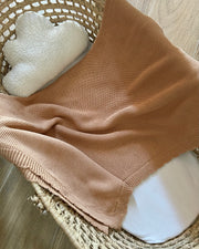 Summer knitted baby blanket bronze cinnamon - view 7 | Eli&Eli