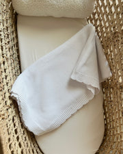 Summer knitted baby blanket cloud white - view 5 | Eli&Eli