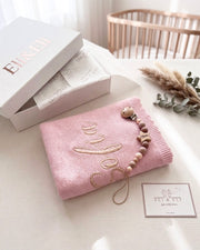 Summer Knitted Blanket Cupcake Pink - Personalised Name - view 10 | Eli&Eli
