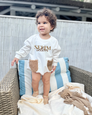 Personalised white terry Christmas gift set for boy or girl - view 10 | Eli&Eli