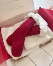 Personalised white terry Christmas gift set for boy or girl - view 4 | Eli&Eli
