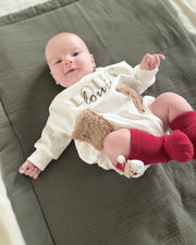 Personalised white terry Christmas gift set for boy or girl - view 5 | Eli&Eli