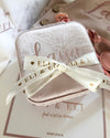 Personalised velvet baby treasure keepsake box in blush pink - Eli&Eli Dubai