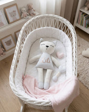 Premium personalised blanket gift hamper in baby pink - view 3 | Eli&Eli