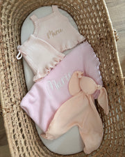 Premium personalised blanket gift hamper in baby pink - view 6 | Eli&Eli
