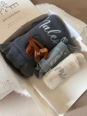 Premium personalised newborn blanket gift hamper - view 3 | Eli&Eli