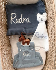 Premium personalised newborn blanket gift hamper - view 4 | Eli&Eli