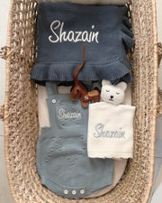 Premium personalised newborn blanket gift hamper - view 5 | Eli&Eli