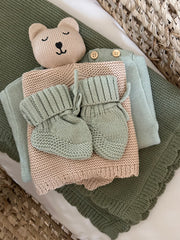Premium personalised blanket gift hamper in sea green - view 12 | Eli&Eli