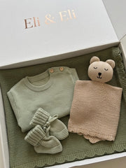Premium personalised blanket gift hamper in sea green - view 5 | Eli&Eli