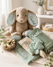 Premium personalised blanket gift hamper in sea green - view 9 | Eli&Eli