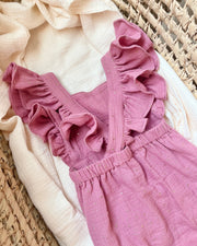 Ruffled muslin romper selection - view 5 | Eli&Eli