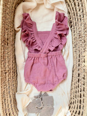 Ruffled muslin romper selection - view 6 | Eli&Eli