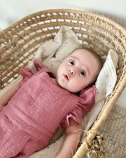 Ruffled muslin romper selection - view 7 | Eli&Eli