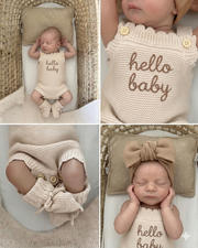 Summer knitted romper vanilla - view 3 | Eli&Eli