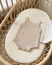 Summer knitted romper vanilla - view 4 | Eli&Eli
