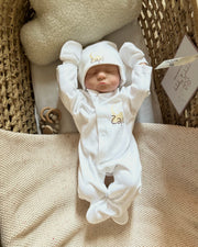 Two personalised hospital and baby shower gift sets, twins newborn gift - view 2 | Eli&Eli