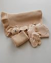 Unisex Maxi personalised baby gift hamper in Sweet Latte, 5 pieces - Eli&Eli Dubai