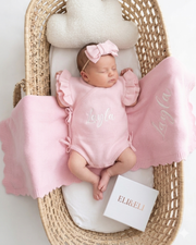 Wooden rattan basket gift wrap - view 5 | Eli&Eli
