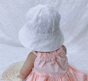 Boho baby summer hat in white embroidery - view 6 | Eli&Eli