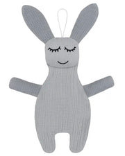Bunny pacifier holder in grey - view 2 | Eli&Eli