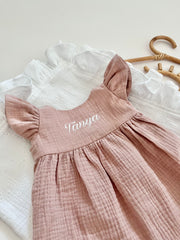 Emma boho muslin dress, colour selection - view 13 | Eli&Eli