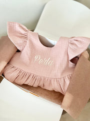 Emma boho muslin dress, colour selection - view 3 | Eli&Eli