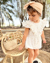 Frany May muslin romper for baby girls, colour selection - Eli&Eli Dubai
