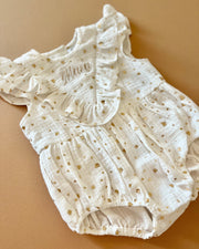 Frany May muslin romper, colour selection - view 3 | Eli&Eli