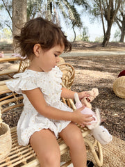 Frany May muslin romper, colour selection - view 4 | Eli&Eli